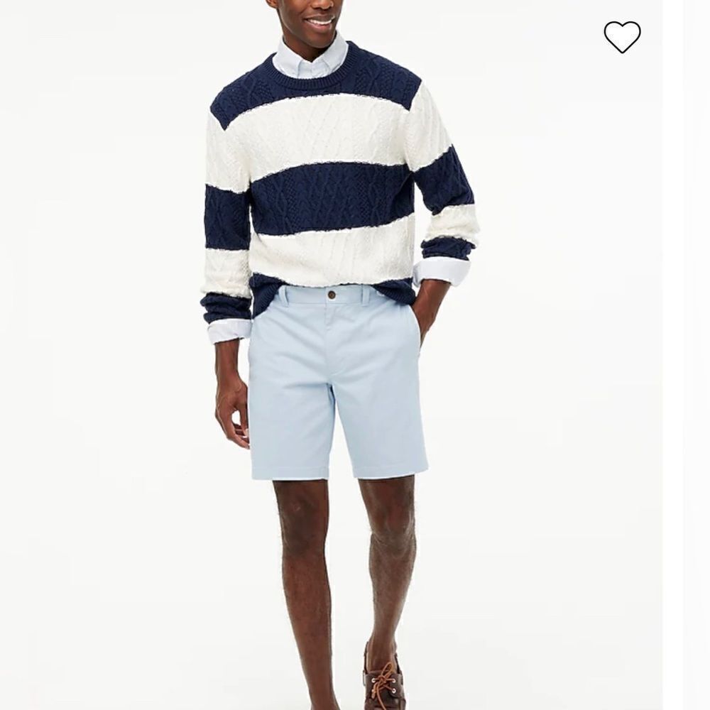J. Crew 9" flex Gramercy khaki short Blue/Grey 36